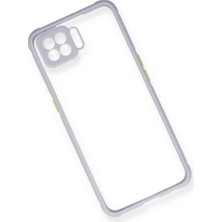 Epilons A73 Kılıf Miami Şeffaf Silikon - Lila