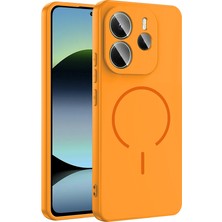 Nanospace Xiaomi Redmi Note 14 4g Ile Uyumlu Kılıf M-Safe Şarj Özellikli Meta Kapak