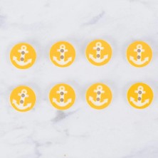 Çarşı Point Loren Crafts 8 Li Çapa Sarı Düğme - 0432