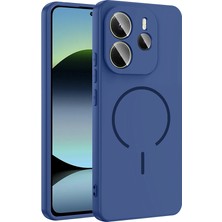 Nanospace Xiaomi Redmi Note 14 4g Ile Uyumlu Kılıf M-Safe Şarj Özellikli Meta Kapak