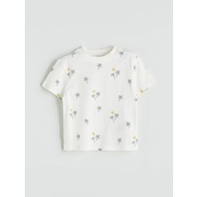 Lc Waikiki Yeni Sezon Bisiklet Yaka Baskılı Erkek Bebek Tişört