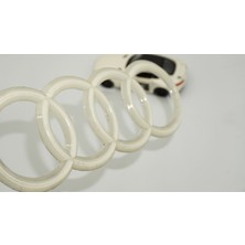 Dk Tuning Audi Bagaj Beyaz Halka 3m Rozet Amblem Arma