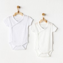 Bucuks Mey Ithalat®   AC25643 2'li Zıbın Body Beyaz-Ekru