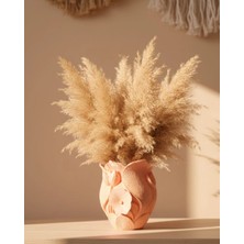 Bucuks Mey Ithalat® Modern 3D Turuncu Çiçek Vazo Masaüstü Salon Dekoru