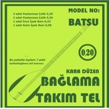 Epilons Bağlama Aksesuar Tam Takım Tel 0.20 Batsu