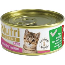 Epilons Nutri Feline Tahılsız Tavuk Etli ve Ton Balıklı Yavru Kedi Konservesi 85GR