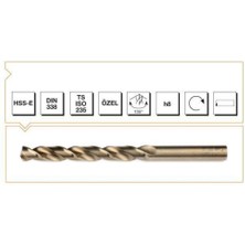 Epilons Makina Takım Hss-E Altın Seri Inox Delme Matkap Ucu 2 mm