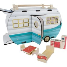 Bucuks Mey Ithalat® ÇG95 Ahşap Karavan Turkuaz -Okutan