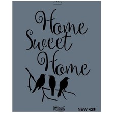 Bucuks Mey Ithalat® Rich New Seri N-429 Stencil 35X25 cm
