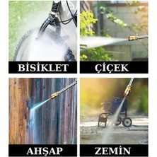 Bucuks Mey Ithalat® Şarjlı Oto Yıkama, Bahçe Sulama Tabancası Makinesi Yüksek Basınçlı