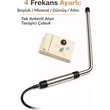 Profesyonel Frekans Üreteçli Alan Tarama Cihazı Altın Arama Dedektör-4 Kademeli(Boşluk – Mineral – Gümüş – Altın)