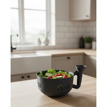 Bucuks Mey Ithalat® Süzgeçli Hazneli Sebze Yıkama Kabı Pratik ve Dayanıklı Mutfak Yardımcısı