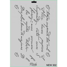 Bucuks Mey Ithalat® Rich New Seri N-302 Stencil 35X25 cm