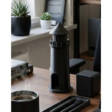 Bucuks Mey Ithalat® Dekoratif 3D Deniz Feneri Siyah Marin Stil Ev Dekorasyon Ürünü