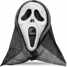 Bucuks Mey Ithalat® Kapşonlu Çığlık Maskesi Scream Maskesi - Hayalet Maskesi 33X21 cm
