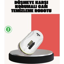 Bucuks Mey Ithalat® Ups Destekli Düşmeye Karşı Korumalı Cam Temizleme Robotu