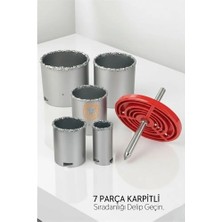 Bucuks Mey Ithalat® Profesyonel 7 Parça Elmas Karbür Buat Açma Seti - Darbeli ve Delici Uyumlu Panç Seti