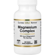 California Gold Nutrition Magnesium Complex 300 Mg 250 Tablet