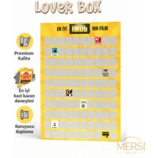Mersi Shop Imdb Top 100 Film Kazı Kazan Poster – Scratch Off Film Listesi Dekoratif Duvar Tablosu