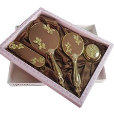 Ceyyiz Saraylı Gold Lale Buketi Ayna Fırça Tuvalet Tkm 101