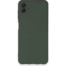 Epilons Galaxy A04 Kılıf Nano Içi Kadife Silikon - Koyu Yeşil
