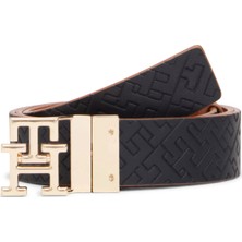Tommy Hilfiger Kahve Kadın Kemer Th Logo 3.0 Rev Mono