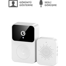 Başkenttekno X9 Akıllı Su Geçirmez Kamerali Gece Görüşlü Kablosuz Kapı Zili