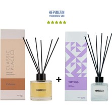 Bargello Odunsu Classic Place 120 ml + Very Lila 50 ml & Dekoratif Ortam Kokusu - Bambu Çubuklu