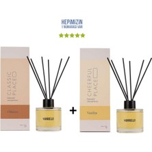 Bargello Odunsu Classic Place + Vanilya Cheerful Place Dekoratif Ortam Kokusu 120 ml - Bambu Çubuklu