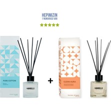 Bargello Pure Cotton + Clean Aura Dekoratif Ortam Kokusu 50 ml - Bambu Çubuklu