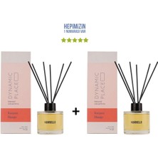 Bargello 2x Karpuz Mango Dekoratif Ortam Kokusu 120 ml Dymanic Place - Bambu Çubuklu
