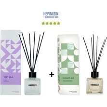 Bargello Very Lila + Cloudy Air Dekoratif Ortam Kokusu 50 ml - Bambu Çubuklu