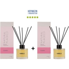 Bargello 2x Çiçeksi Dekoratif Ortam Kokusu 120 ml Natural Place - Bambu Çubuklu