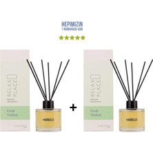 Bargello 2x Yeşil Çay Dekoratif Ortam Kokusu 120 ml Relax Place - Bambu Çubuklu