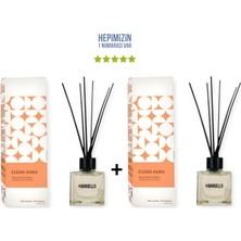 Bargello 2x Clean Aura Dekoratif Ortam Kokusu 50 ml - Bambu Çubuklu
