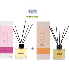 Bargello Ipeksi Soft Place + Kavun Happy Place Dekoratif Ortam Kokusu 120 ml - Bambu Çubuklu