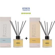 Bargello Sakız Sympathetic Place + Vanilya Cheerful Place Dekoratif Ortam Kokusu 120 ml - Bambu Çubuklu