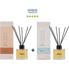Bargello Odunsu Classic Place + Sakız Sympathetic Place Dekoratif Ortam Kokusu 120 ml - Bambu Çubuklu