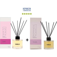 Bargello Ipeksi Soft Place + Yasemin Romantic Place Dekoratif Ortam Kokusu 120 ml - Bambu Çubuklu
