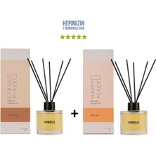 Bargello Odunsu Classic Place + Kavun Happy Place Dekoratif Ortam Kokusu 120 ml - Bambu Çubuklu