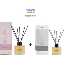 Bargello Yasemin Romantic Place + Sümbül Amber Iconic Place Dekoratif Ortam Kokusu 120 ml - Bambu Çubuklu