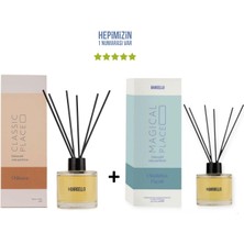 Bargello Odunsu Classic Place + Okaliptus Paçuli Magical Place Dekoratif Ortam Kokusu 120 ml - Bambu Çubuklu