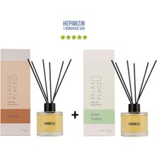 Bargello Odunsu Classic Place + Yeşil Çay Place Dekoratif Ortam Kokusu 120 ml - Bambu Çubuklu