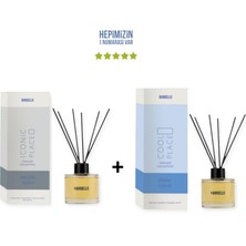 Bargello Sümbül Amber Iconic Place + Bahar Çiçeği Cool Place Dekoratif Ortam Kokusu 120 ml - Bambu Çubuklu