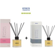 Bargello Çiçeksi Natural Place + Sümbül Amber Iconic Place Dekoratif Ortam Kokusu 120 ml - Bambu Çubuklu