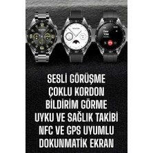 Yaman Market Akıllı Saat Titreşimli Amoled Ekran Uyku ve Sağlık Takibi Sesli Görüşme - KB002H-6HDSE8