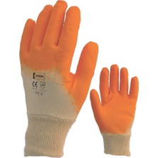Piton Yarım Kaplı Latex Eldiven No:9