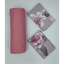 Pınar Home Collection %100 Organik Pamuk Kumaş Lastikli Çarşaf+Yastık Kılıfı köşe Derinliği 28-30 Cm yeni Sezon