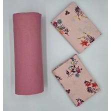 Pınar Home Collection %100 Organik Pamuk Kumaş Lastikli Çarşaf+Yastık Kılıfı köşe Derinliği 28-30 Cm yeni Sezon