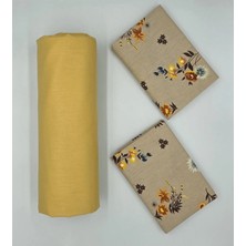 Pınar Home Collection %100 Organik Pamuk Kumaş Lastikli Çarşaf+Yastık Kılıfı köşe Derinliği 28-30 Cm yeni Sezon